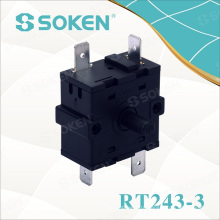 Сокен установки Электрический нагреватель Многофункциональный поворотный переключатель 16А 250В Rt243-3